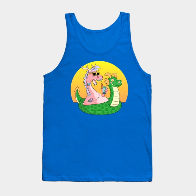 Dragon Float Tank Top by JenniferSmith